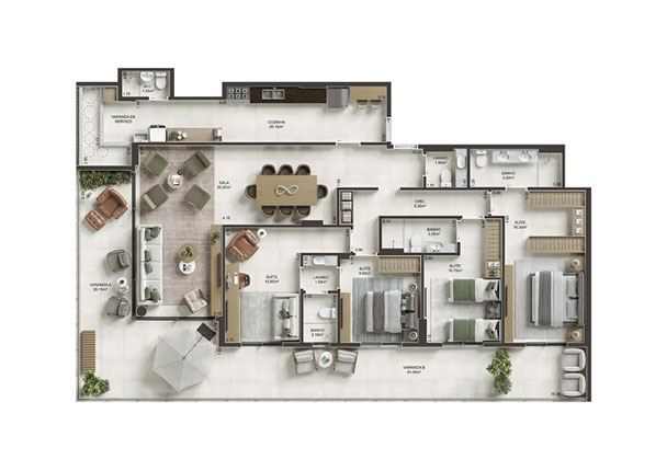 planta baixa apartamento tipo