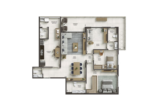 planta baixa apartamento tipo
